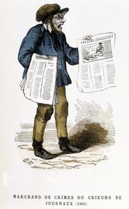 Koopman van misdaden of krantenverkoper door French School