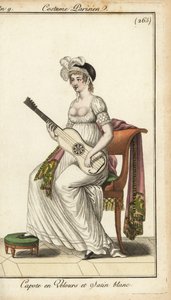Merveilleuse die gitaar speelt door French School