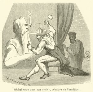 Michelangelo In Zijn Atelier