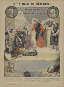 Wonderen van Jezus Christus (kleurenlitho)