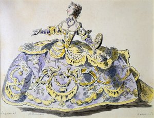 Miss Laguerre als Fortuna (facsimile door A. Guillaumot fils) door French School