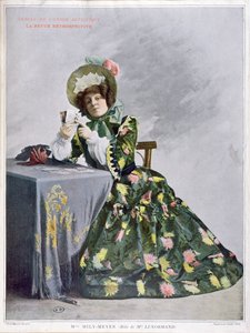 Mlle Mily-Meyer in de rol van Mlle Le Normand, 1899