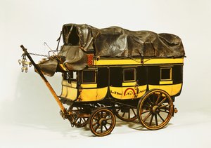 Model van een veertig zitplaatsen omnibus