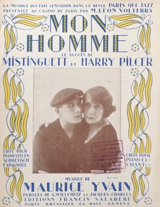 Mon Homme, omslag van partituur van lied door Mistinguett en Harry Pilcer, 1920