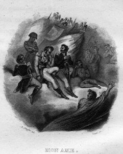 Mijn ziel Chanson de Beranger in "Oeuvres completes" (1834) door Pierre Jean de Beranger (1780-1857), Franse dichter en songwriter. door French School