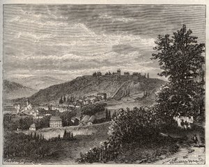 Montmedy - Meuse, in de regio Lorraine - gravure in 