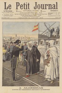 Marokkaanse ambassadeurs arriveren op de Algeciras-conferentie in Spanje