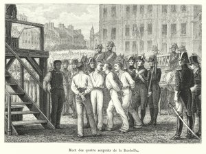 Dood van de vier sergeanten van La Rochelle door French School