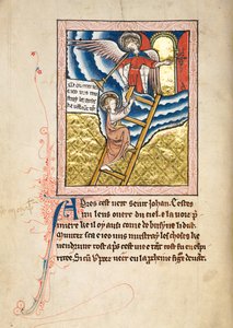 Ms65 f12v, Commentaar op de Apocalyps van St. Jan, eind 13e eeuw