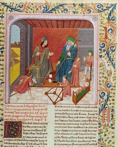 Ms.Fr.218 De zes leeftijden van de mens uit Des Proprietez des Choses door Bartholomeus Anglicus