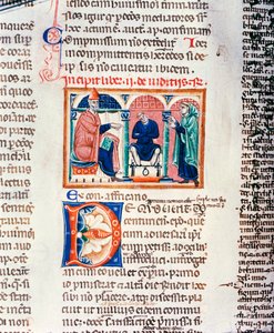 Een oordeel, uit de Decrets de St. Gregoire IX door French School