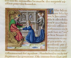 Ms 17 Esther, uit Vie des Femmes Celebres, c.1505 door French School