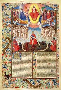 Het Laatste Oordeel, uit De Civitate Dei door St. Augustinus van Hippo door French School