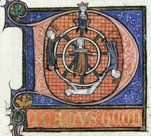 Ms 3469 fol.38 Het Rad van Fortuin, uit de 