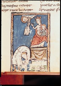 Ms 3516 f.127 De jongleur van Notre Dame door French School
