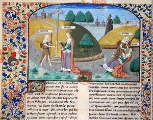 Ms 3878 Armoede en Fortuin, illustratie uit 