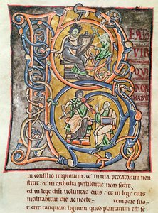 Ms 3 fol.255 Geïllustreerde initiaal 