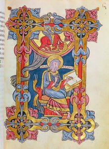 Ms 479 fol.33 St. Lucas, uit Les Evangiles de l