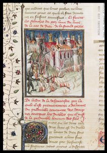 De hel, uit De Civitate Dei door St. Augustinus van Hippo, vertaald door Raoul de Presles door French School