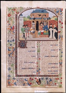 Ms 927 Fol.127v De Drie Soorten Vriendschap, uit Ethiek, Politiek en Economie door Aristoteles (384-322 v.Chr.)