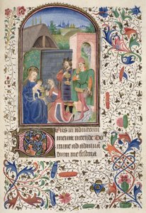 Ms Euing 4 f.49r De Wijzen, uit de Glasgow Hours