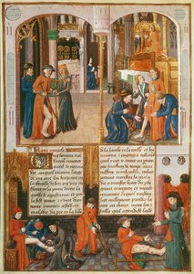 Wonderen bij het graf van St. Louis, uit Le Livre des Faiz de Monseigneur Saint Louis door French School