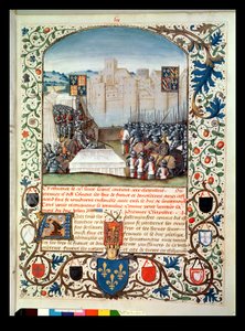 De Bourgondische en Engelse legers, uit Anciennes Chroniques d