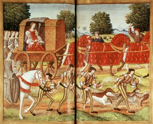 Een jacht, illustratie uit Ovidius