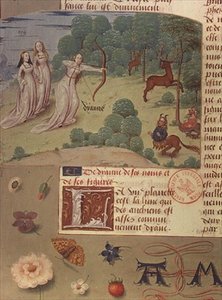 Diana op jacht, uit Livre des Eschecs D