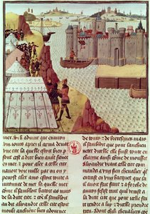 Pagina uit de Histoire du Grand Alexandre door Jean Vauquelin, ca.1465 door French School