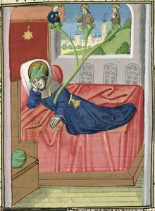 Ms H 7 fol.145r De Boom van Jesse, uit de Bijbel van Jean XXII door French School