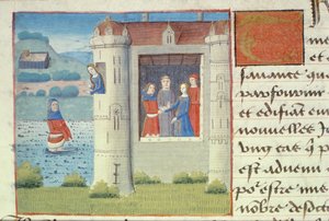 Huwelijk, uit Les Cent Nouvelles Nouvelles, 1462 door French School