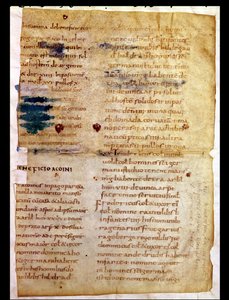 Ms Lat 12832 Fol.A Inventaris van Karolingisch eigendom, uit het Polyptych van de abt Irminon van Saint-Germain-des-Prés