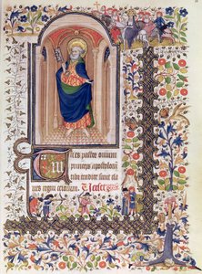 Ms Lat 156b Fol.167 St. Petrus, uit de Getijden van Marguerite d