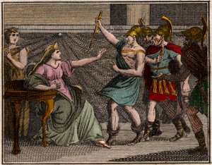 Moord op Olympias (moeder van Alexander de Grote). door French School