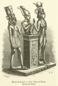Louvre Museum, Isis, Osiris en Horus door French School