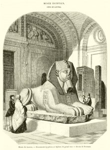 Musee du Louvre, Egyptische monumenten, Sfinx van roze graniet