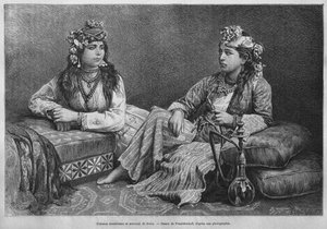 Moslimvrouwen van Sidon, uit La Syrie d