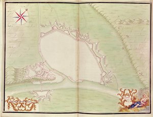 Namen, uit Atlas de Louis XIV. Plannen van buitenlandse plaatsen, 1665 door French School
