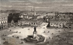 Nancy - Meurthe-et-Moselle - gravure in La France illustree: geographie, histoire, administratie statistique door V.A. Malt-Brown, 1884