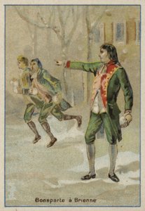 Napoleon Bonaparte op de militaire school van Brienne-le-Chateau, Frankrijk door French School