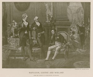 Napoleon, Goethe en Wieland door French School