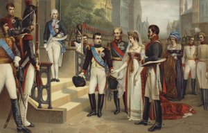 Napoleon I en de Koningin van Pruisen door French School