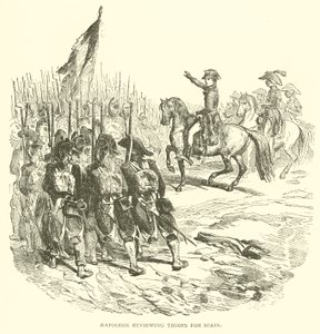 Napoleon Inspecteert Troepen voor Spanje door French School