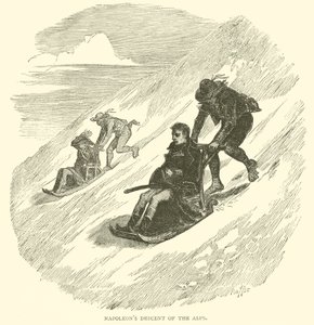 Napoleons afdaling van de Alpen door French School