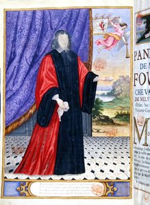 Nicolas Fouquet (1615-80) miniatuurillustratie uit 