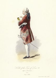 Edelman uit de tijd van Lodewijk XVI van Frankrijk door French School
