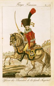 Officier van de Huzaren van de Keizerlijke Garde tijdens het Eerste Keizerrijk