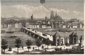 Orleans - Centre-Val de Loire - gravure in 