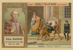 Othello, Chocolat Poulain Orange handelskaart